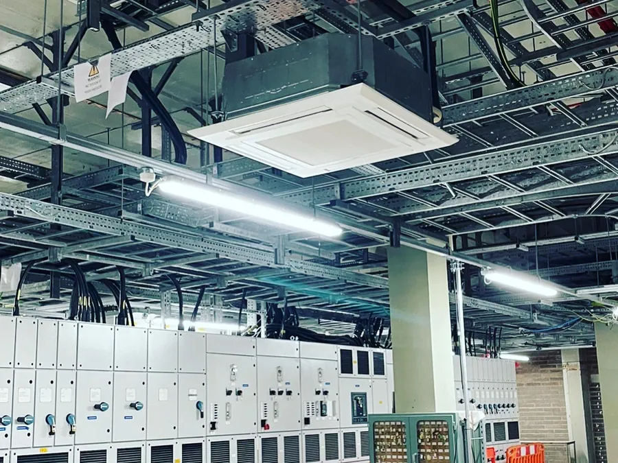 Power station &mdash; Another power station project complete and commissioned. 14no. fan coil units & 7no. condensers installed with